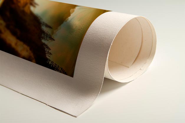 rolled unstretched canvas print of mountain range